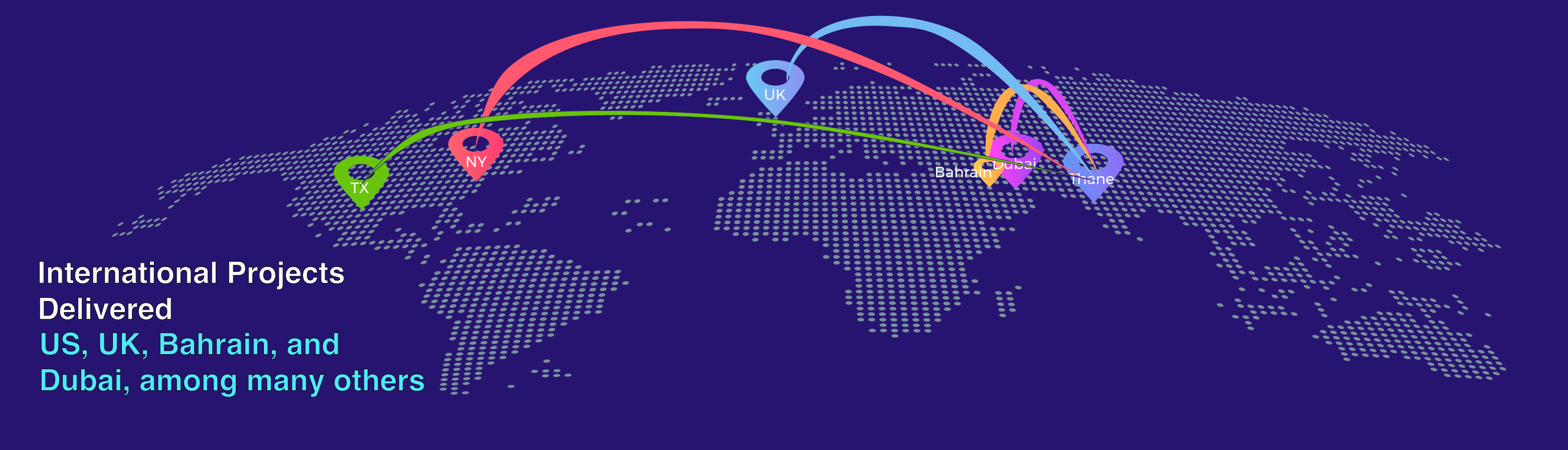 International Projects Delivered: US, UK, Bahrain, and Dubai, among many others